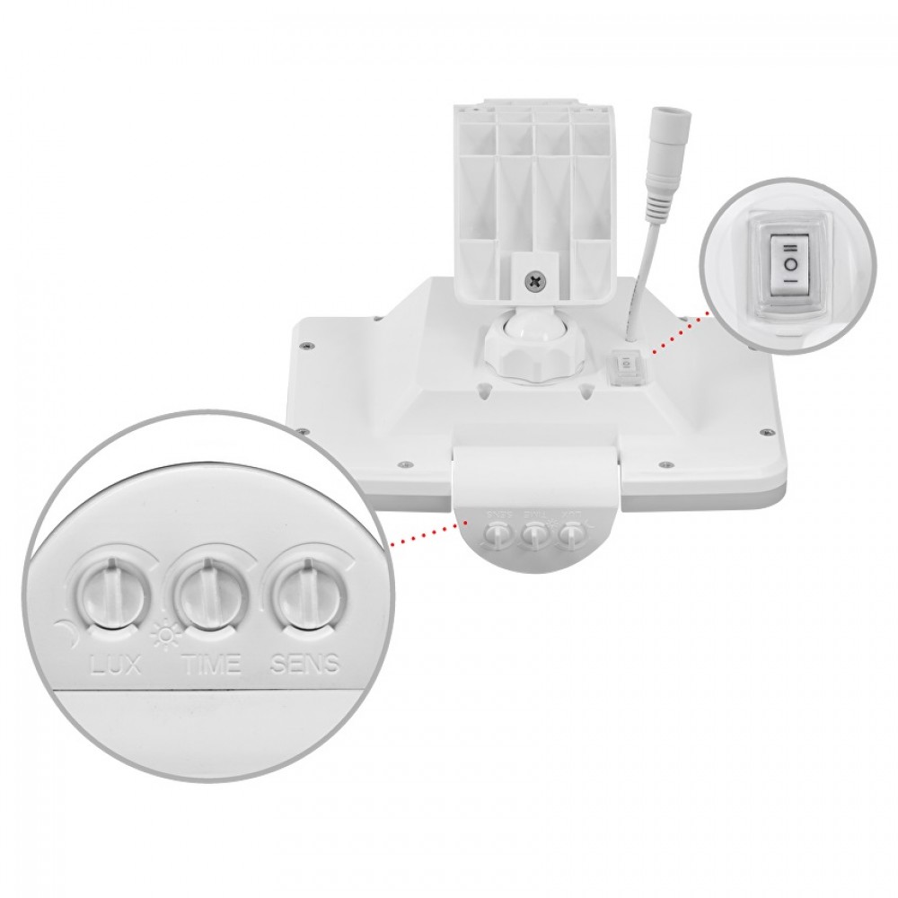 Соларен LED прожектор с датчик за движение 11W 5000K  IP54 ULTRALUX
