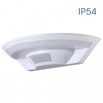 LED аплик със сензор бял 10W 4000K IP54 LUNAR 4338 VIVA