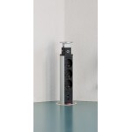 Разклонител за плот 3ка 2хUSB 2м. H05VV-F 3х1,5 Tower Power 1396200013