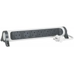 Разклонител 6ца 1,5м. с ключ бял Legrand 694533