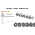 Разклонител 6ца без кабел бял Legrand 694579