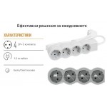Разклонител 4ка 1.5м. Legrand 694552