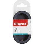 Адаптер за контакт 2ка Шуко черен 694517 Legrand