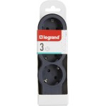 Разклонител 3ка без кабел черен Legrand 694574