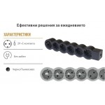 Разклонител 6ца без кабел черен Legrand 694580