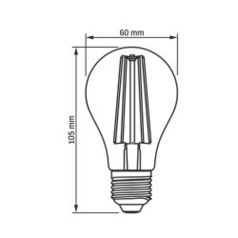 LED крушка за растения E27 8W A60 Videx