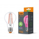 LED крушка за растения E27 8W A60 Videx