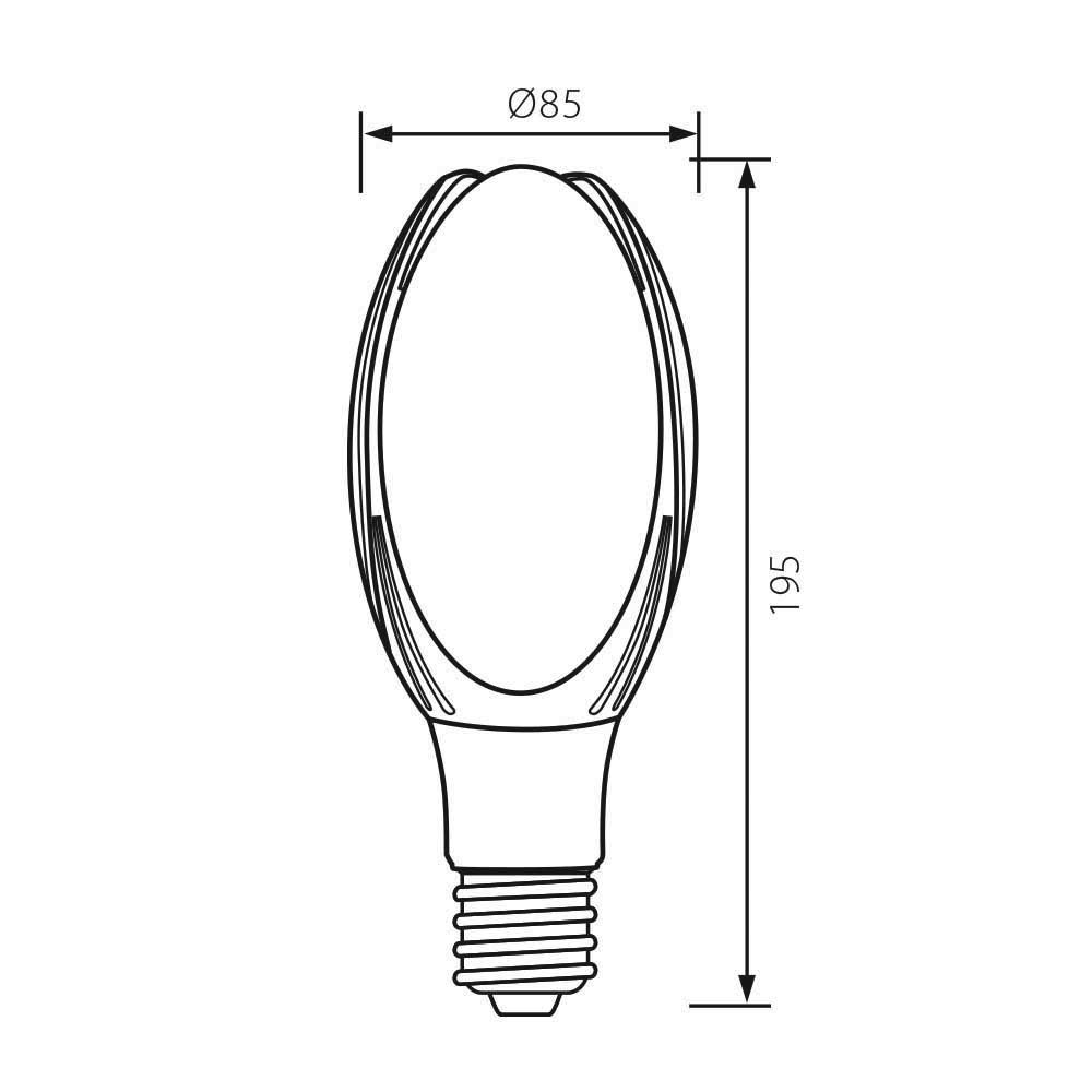 Светодиодна LED крушка Е27 20W 4000K MARS 4002