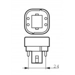Луминесцентна лампа компактна PL-C 4P 26W/840/4P 4 пина PHILIPS