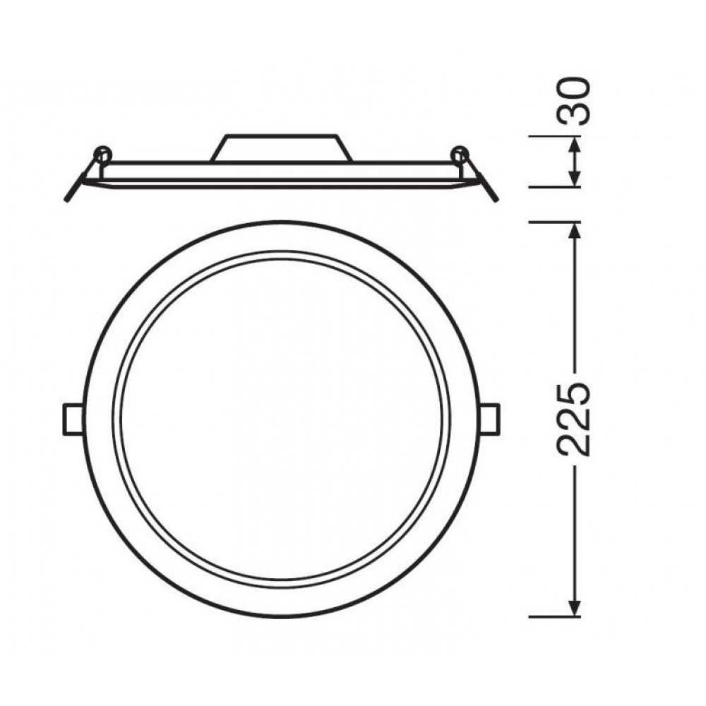 LED луна кръг 220V 18W 4000K бяла DN210 LEDvance OSRAM