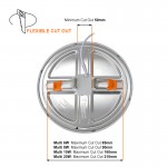 LED луна кръг 220V 15W 4000K бяла регулируем отвор Multi FSL