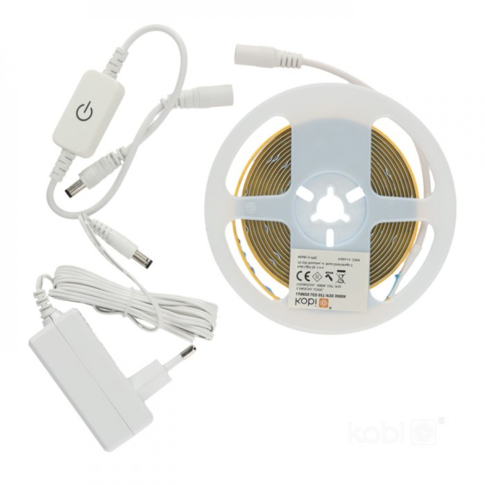 LED лента к-т 3м. 25W 3000K IP20 KOBI