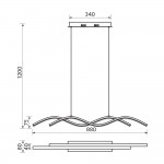 LED Полилей 230V 27W 3000/4000/6000K LOARA ЧЕРЕН 4865 VIVA
