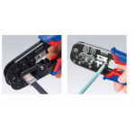 Клещи за кримпване RJ11/12 ; RJ45 190мм.  KNIPEX 97 51 10