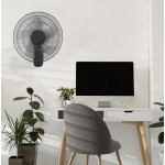 Вентилатор за стена с дистанционно управление 220V/60W 18" черен